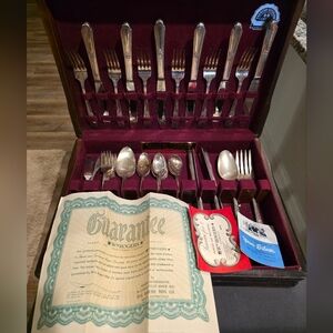 1800s Rogers Bros. Silverware Set Vintage 38 pc.